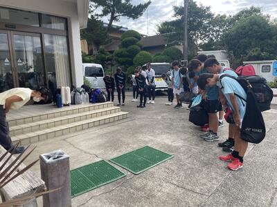 別れた感謝の述べ一礼